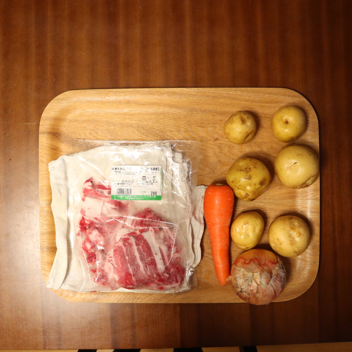 肉じゃがの材料