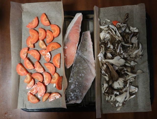 ヘルシオレシピ_まかせて調理_焼き魚_加熱前の写真