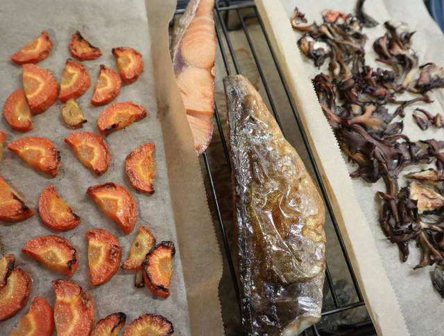 ヘルシオレシピ_焼き魚と添え野菜の完成写真