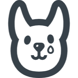 泣いているうさぎのイラスト