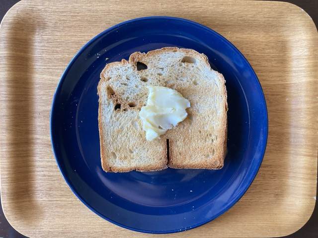 ホームベーカリーで作る無添加食パンレシピ　バタートーストの写真