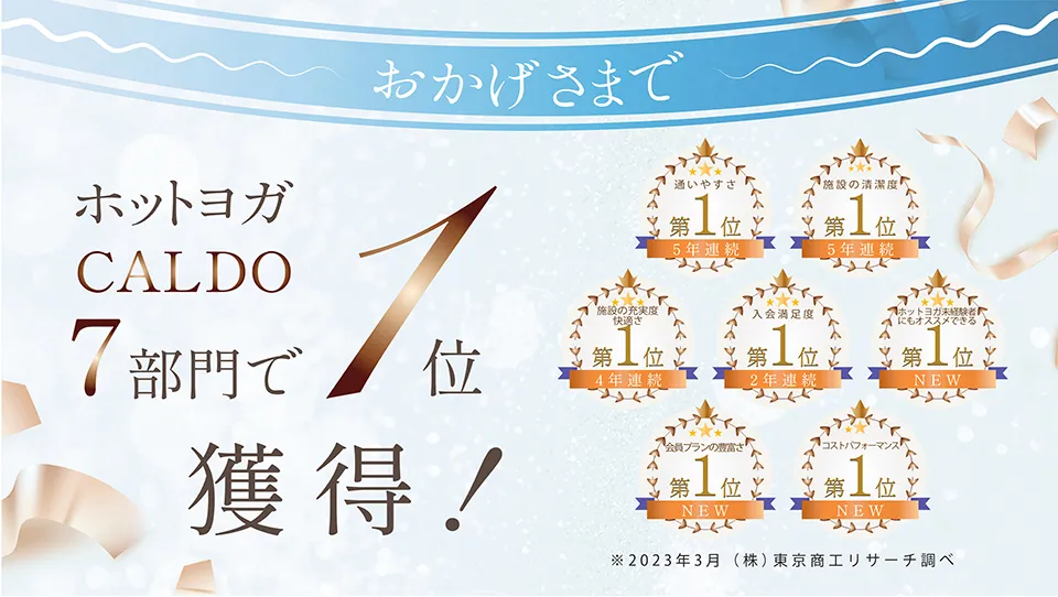 ホットヨガ カルド やばい-各種1位